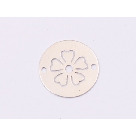 E1405-N-Link banut din argint floare stilizata model 2 -12mm 0.3mm - 1 buc