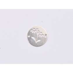 E1394-N-Link banut din argint floare stilizata model 1, 12mm 0.5mm - 1 buc