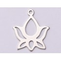 E1068-N-Pandant Argint 925 Floare Lotus 14.5x13mm 0.5mm