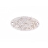 E1589 G Link oval gravat cu model floral 16.5x9.5mm, 0.3mm 1 buc