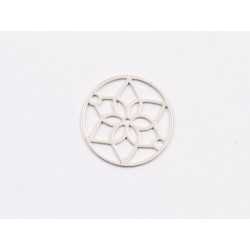 E1954 N Link Ag 925 "Floare filigranata" 15mm- 1 buc