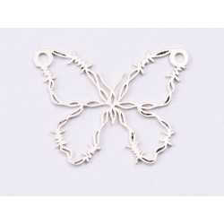 E1481 N - Pandant argint 925 Fluture, 23x17.5mm- 1 buc E1481 N - Pandant argint 925 Fluture, 23x17.5mm- 1 buc