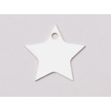 E0157-N-Charm steluta argint 925 11mm 0.4mm grosime