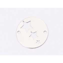 E1339-N-Link banut din argint "Stelute", 12mm 0.33mm