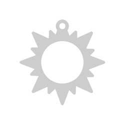 E0548 N Pandant soare 16mm 0.5mm 1 buc