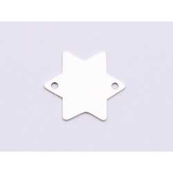 E0968-N-Link argint 925 Stea 12*14mm 0.4mm-1buc