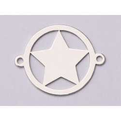 E1097-N-Link Argint 925 Glob cu stea - 1 buc