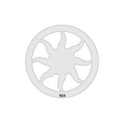 E0061-N-Link/charm soare din argint 16.5mm 0.33mm