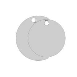 E0027-N-Semiluna 16x12mm cu banut 14mm 0.33mm