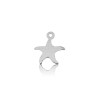 G0914-G-Charm din argint 925 stea de mare 14.6mmx13mm 0.33mm