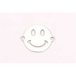 E0243-N-Link Smiley Face din Argint 925 dimensiuni 11x9x0.33mm-1buc