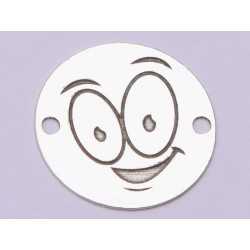 E1044-GS-Link Argint 925 Emoji Friendly16.5mm 0.33 mm 1 buc