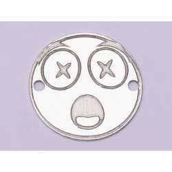 E1050-GS-Link Argint 925 Emoji socat - 16.5mm 0.33 mm 1 buc