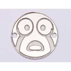 E1045-GS-Link Argint 925 Emoji care plange 16.5mm 0.33 mm 1 buc