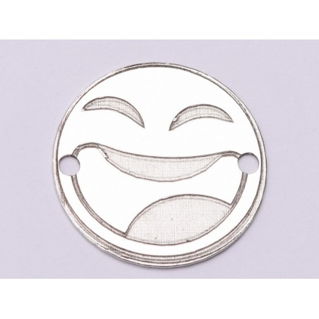 E1066-GS-Link Argint 925 Emoji care rade 16.5mm 0.33 mm 1 buc