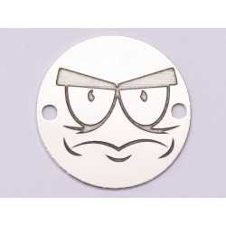 E1056-GS-Link Argint 925 Emoji Morocanos 16.5mm 0.33 mm 1 buc