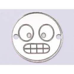 E1053-GS-Link Argint 925 Emoji Infrigurat 16.5mm 0.33 mm 1 buc