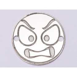 E1048-GS-Link Argint 925 Emoji nervos 2 - 16.5mm 0.33 mm 1 buc