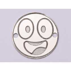 E1071-GS-Link Argint 925 Emoji Zambaret 16.5mm 0.33 mm 1 buc