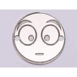 E1065-GS-Link Argint 925 Emoji ramas fara cuvinte 16.5mm 0.33 mm 1 buc