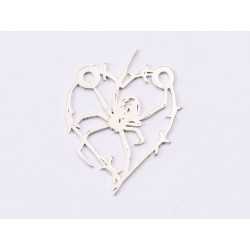 E1482 N - Pandant argint 925 Paianjen, 22.5x17.5mm- 1 buc