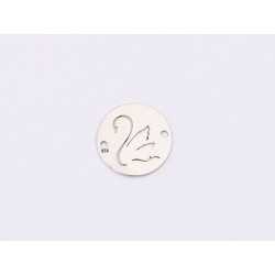 E1401-N-Link banut din argint lebada, 12mm 0.5mm - 1 buc