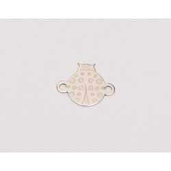 E0226 -G-Link Buburuza din Argint 925 13x15x0.5MM-1 buc