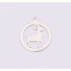 E1192-N-Charm Argint 925 Berbec 13x15mm, 0.50mm