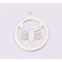 E1199-N-Charm Argint 925 Scorpion 13x15mm, 0.50mm