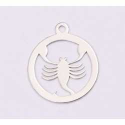 E1199-N-Charm Argint 925 Scorpion 13x15mm, 0.50mm