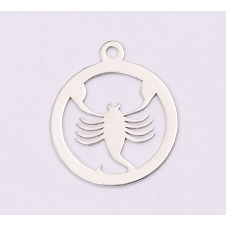 E1199-N-Charm Argint 925 Scorpion 13x15mm, 0.50mm