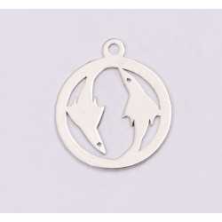 E1202-N-Charm Argint 925 Pesti 13x15mm, 0.50mm