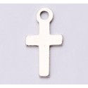 E0658-N- Charm cruciulita argint 12*6mm 0.6mm grosime 1 buc