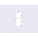 E0312 N Charm pandant ingeras fetita 0.5mm