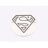 E1859 G Link Ag 925 Superman Sign, 12mm, 0.3mm - 1 buc