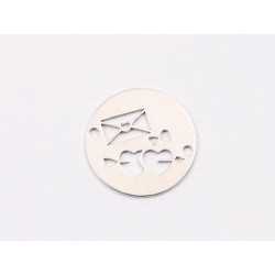 E1946 N Link Ag 925 "Love letter" 13mm- 1 buc