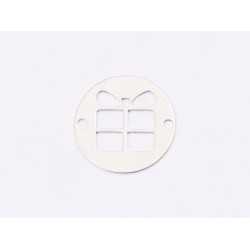 E1337-N-Link banut din argint "Cadou", 12mm 0.33mm E1337-N-Link banut din argint "Cadou", 12mm 0.33mm