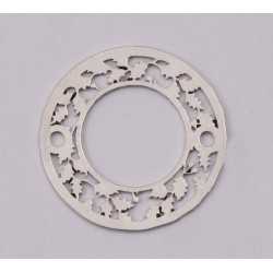 E1171-N-Link din argint model Coronita cu ramuri, 15mm 0.4mm E1171-N-Link din argint model Coronita cu ramuri, 15mm 0.4mm