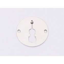 E1375-N-Link banut din argint Vioara, 12mm 0.4mm - 1 buc