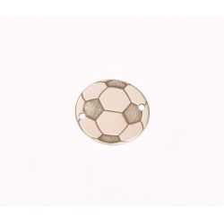 E0232-G-Decupaj link Minge fotbal din argint 925 12mmx0.33mm - 1 bucata