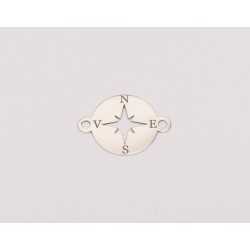 E0225 - Link Puncte cardinale Argint 925 16,5 MM-1 buc E0225 - Link Puncte cardinale Argint 925 16,5 MM-1 buc