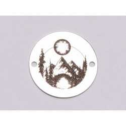 E1111 - GS-Link Argint 925 Peisaj Munte 16.5mm, 0.33mm grosime- 1 buc E1111 - GS-Link Argint 925 Peisaj Munte 16.5mm, 0.33mm grosime- 1 buc