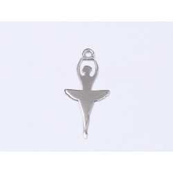 E0320 N Charm din argint 925 balerina 24x11mm 0.6mm