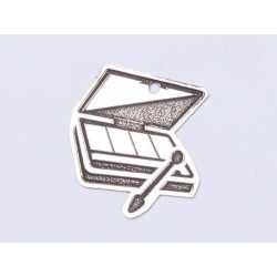 E0460 G Pandant din argint trusa makeup 17x18mm 0.4mm