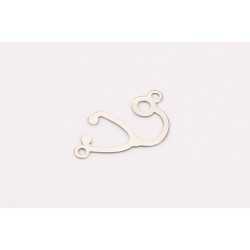 E0249-N-Decupaj Stetoscop din Ag925 21x11x0.6mm-1buc