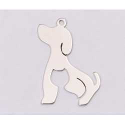 E1186-N-Pandant argint 925 Caine si pisica 20x14mm-1 buc