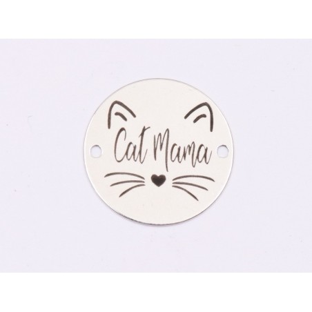 E1769 GS Link Ag 925 "Cat Mama", 16.5mm, 0.3mm 1 buc