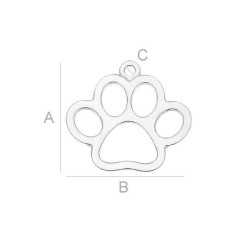 G0519-N-Charm labuta decupata 15.50x15.50mm 1 buc