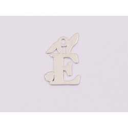 E1981 N Pandant Ag 925 litera si urechi de iepuras 10x15 mm, - 1 buc