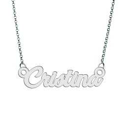 Colier din argint 925 cu numele Cristina